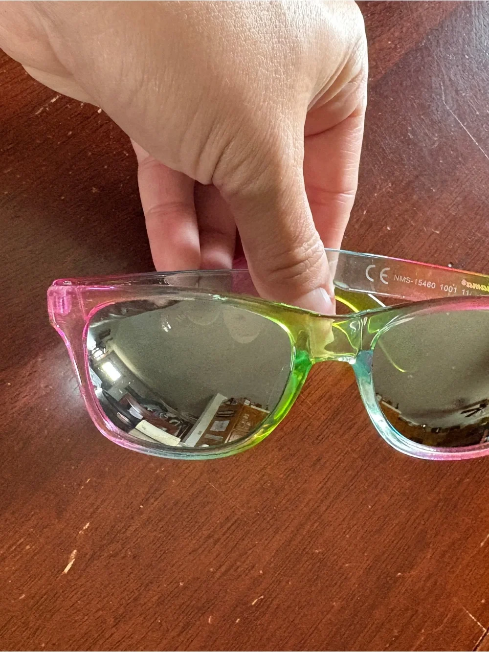 Tommy Bahama Kids Green and Pink Gradient Sunglasses Decorative Accent
